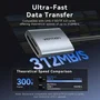 Vention Lector de Tarjetas 2 en 1 USB-C 3.0 SD/TF Gris
